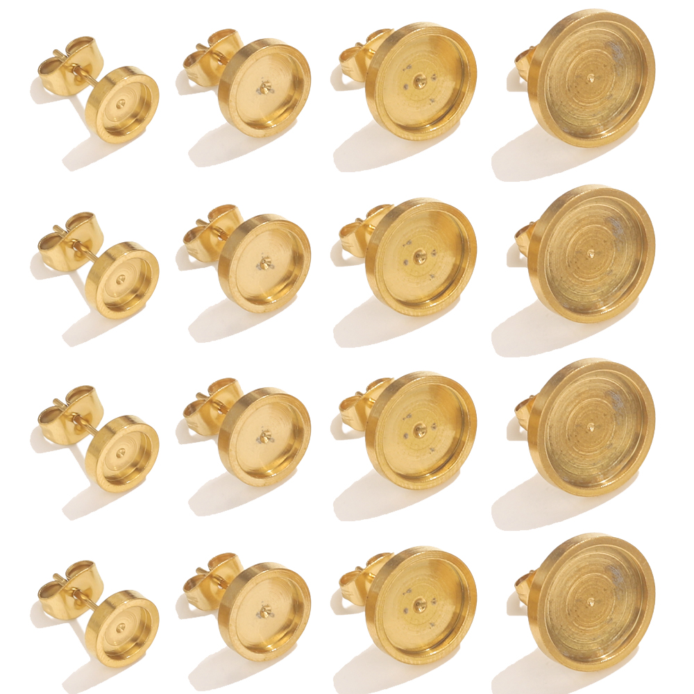 10pcs Stainless Steel Gold Ear - огляд і ціна Resin Art Jewelry Kit