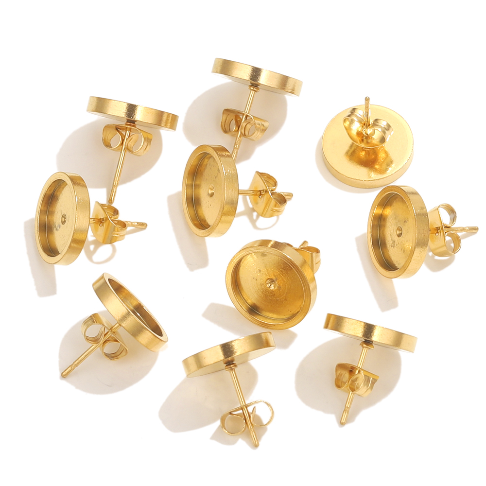 10pcs Stainless Steel Gold Ear - огляд і ціна Resin Art Jewelry Kit